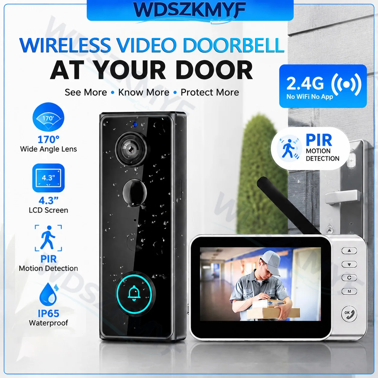 Новая водонепроницаемая беспро – обзор и цена Smart Doorbell Wired
